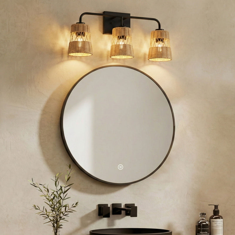 Moonlit 3 Lights Wall Sconce with Shade, photo 5 of 7