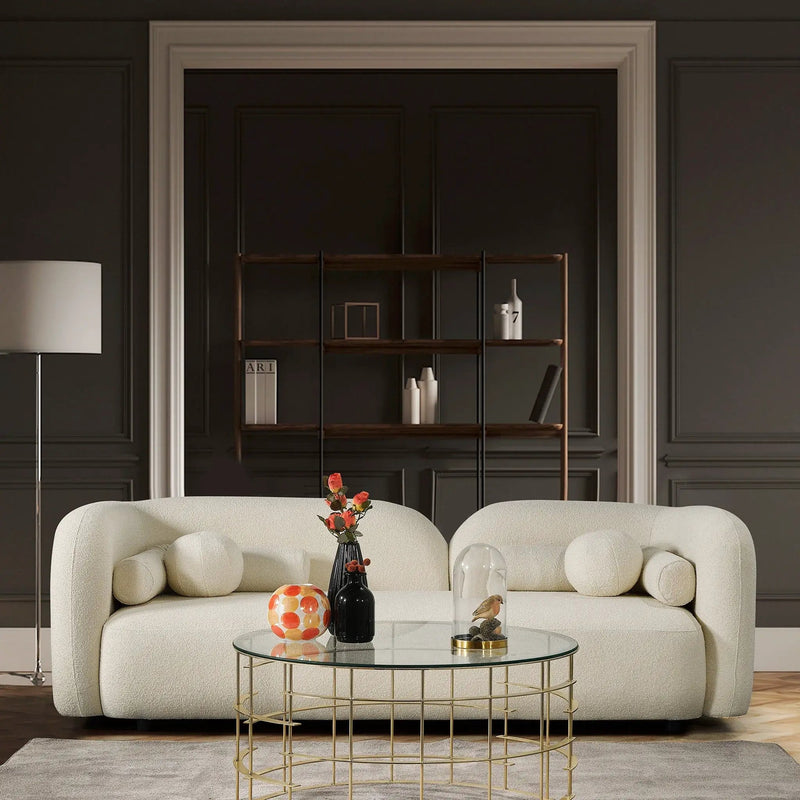 Donna - Japandi Design Boucle Sofa by HouseOfZazla