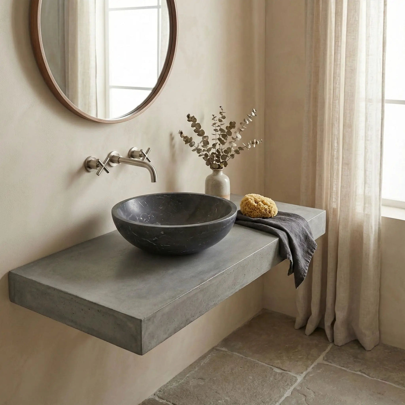 Bathroom Vessel Sink, Circular Design by HouseOfZazla