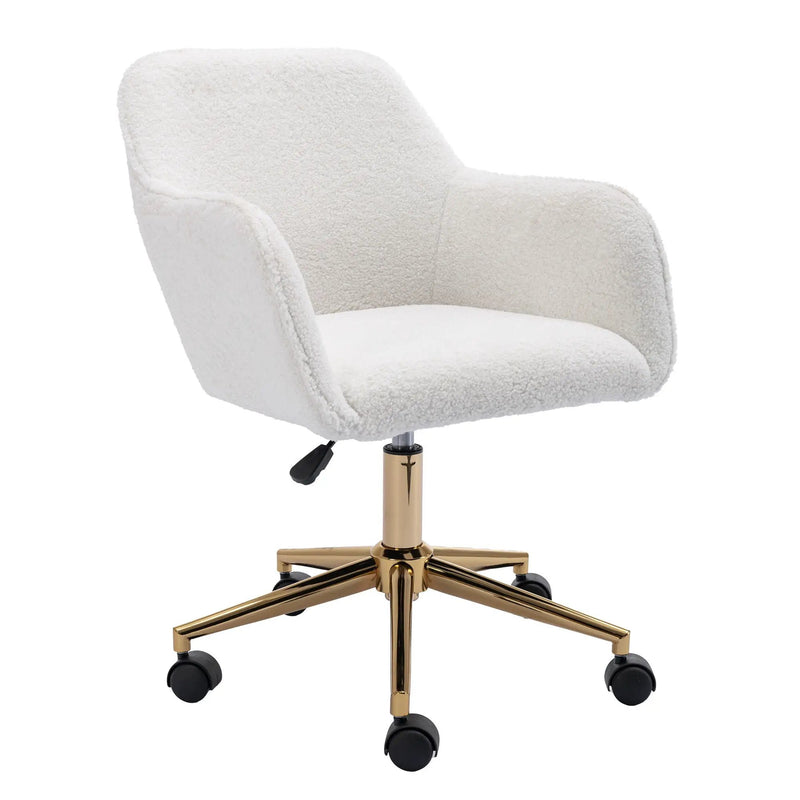 Modern Adjustable Height 360 Revolving Home Office Chair With Metal Legs And Universal Wheel For Indoor by HouseOfZazla