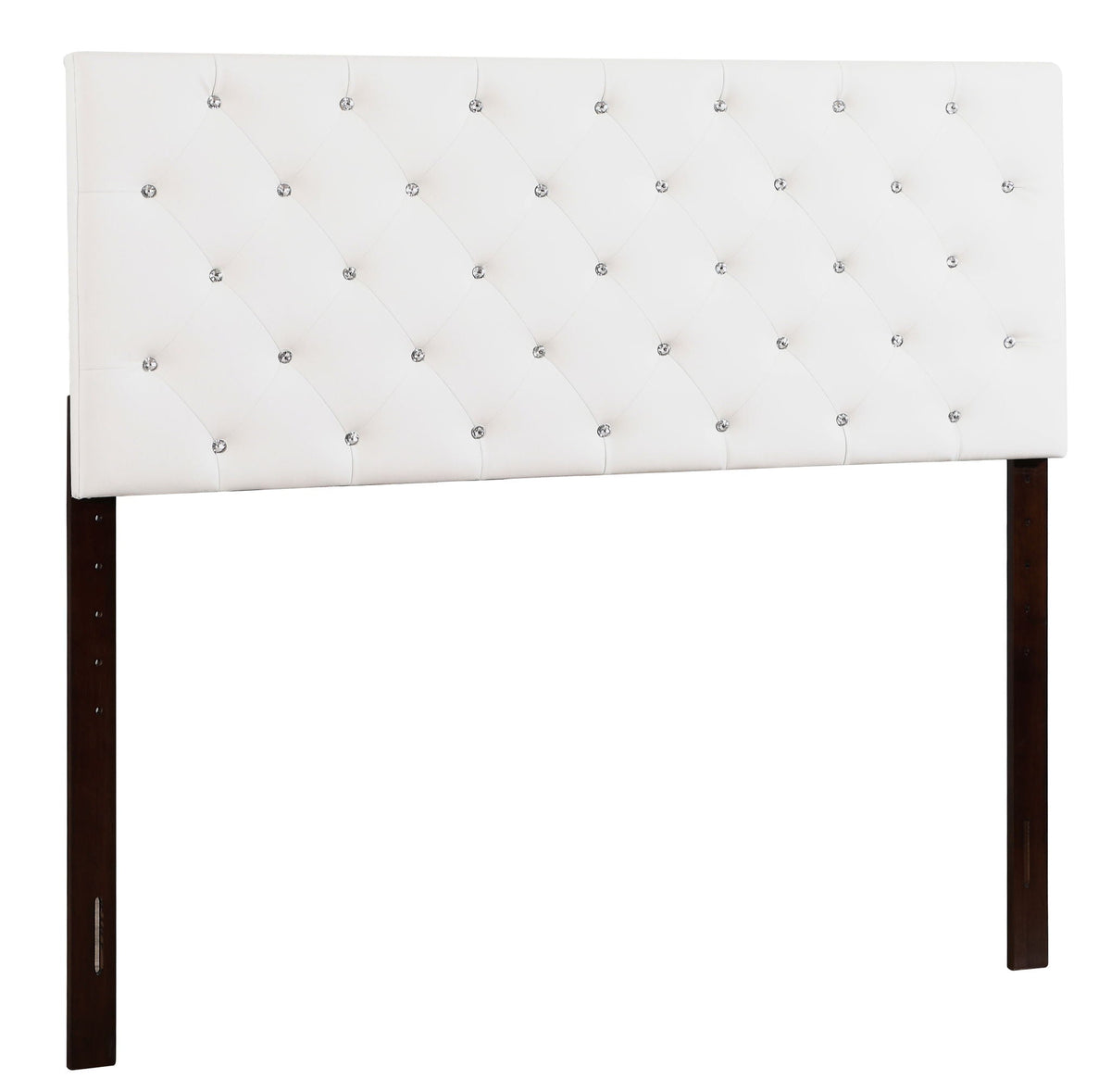 Upholstered Headboard with Button Tufting - Adjustable Height, Multiple Colors