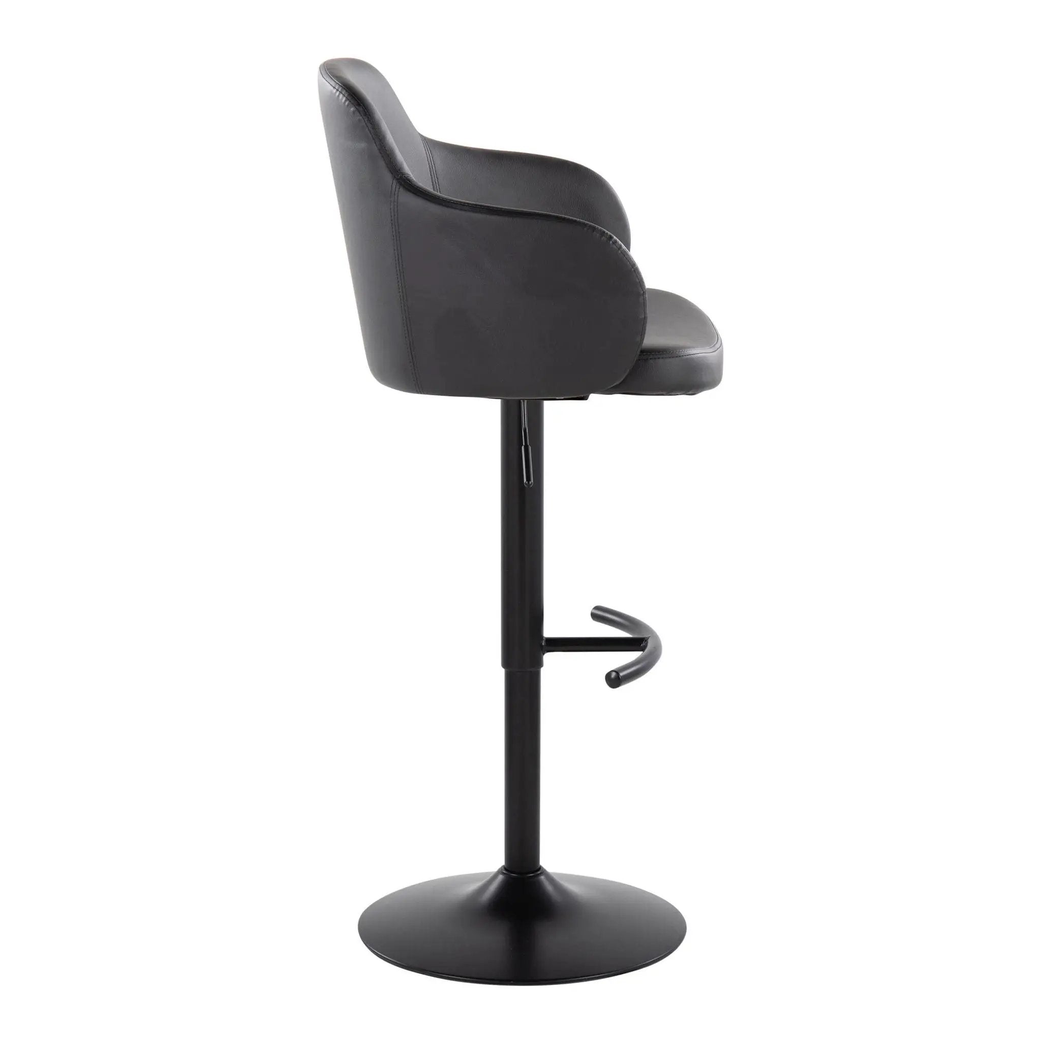 Boyne - Contemporary Adjustable Barstool With Swivel With Rounded T Footrest (Set of 2) by Unique Piece Furniture