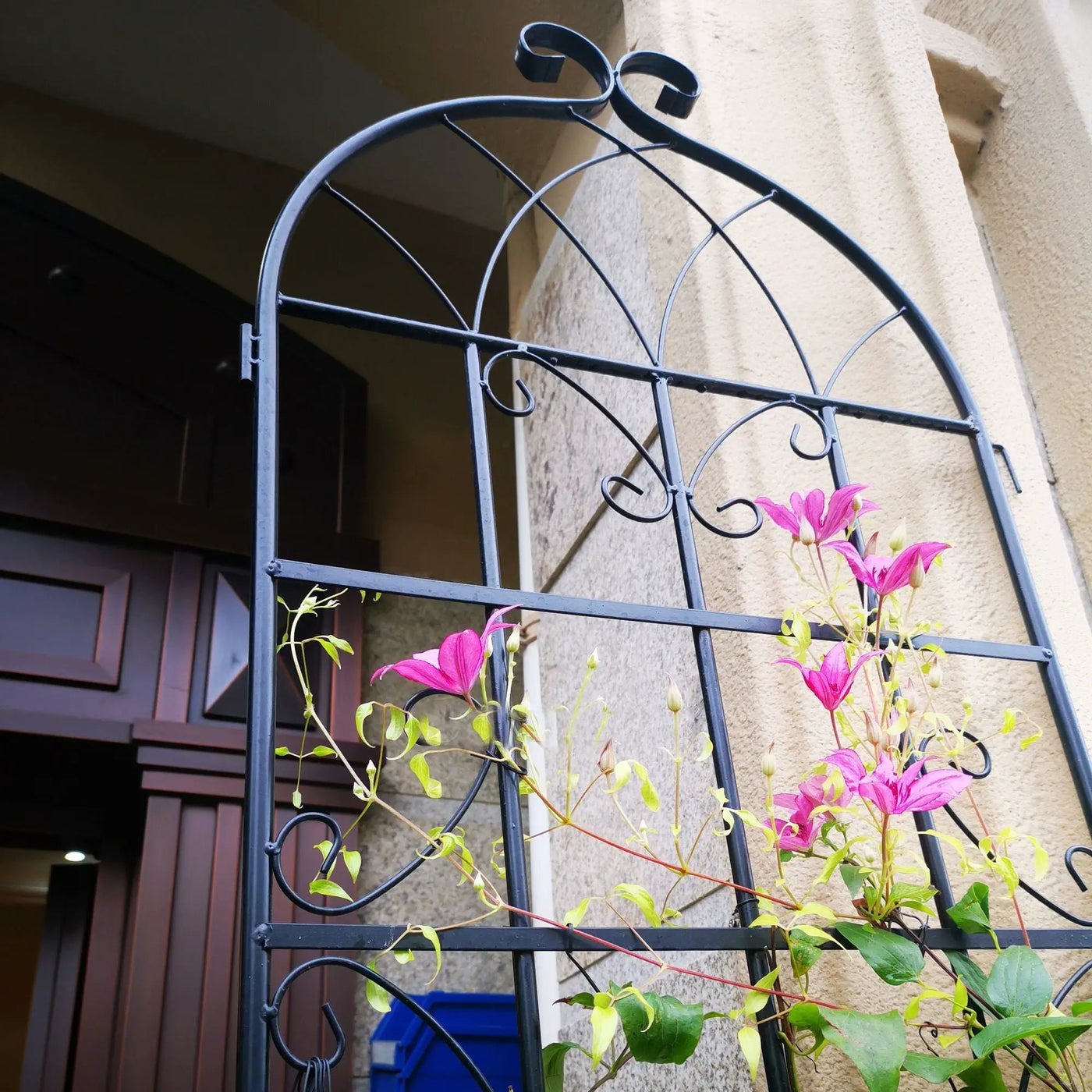 Metal Garden Rustproof Trellis For Climbing Plants Outdoor Flower Support by HouseOfZazla