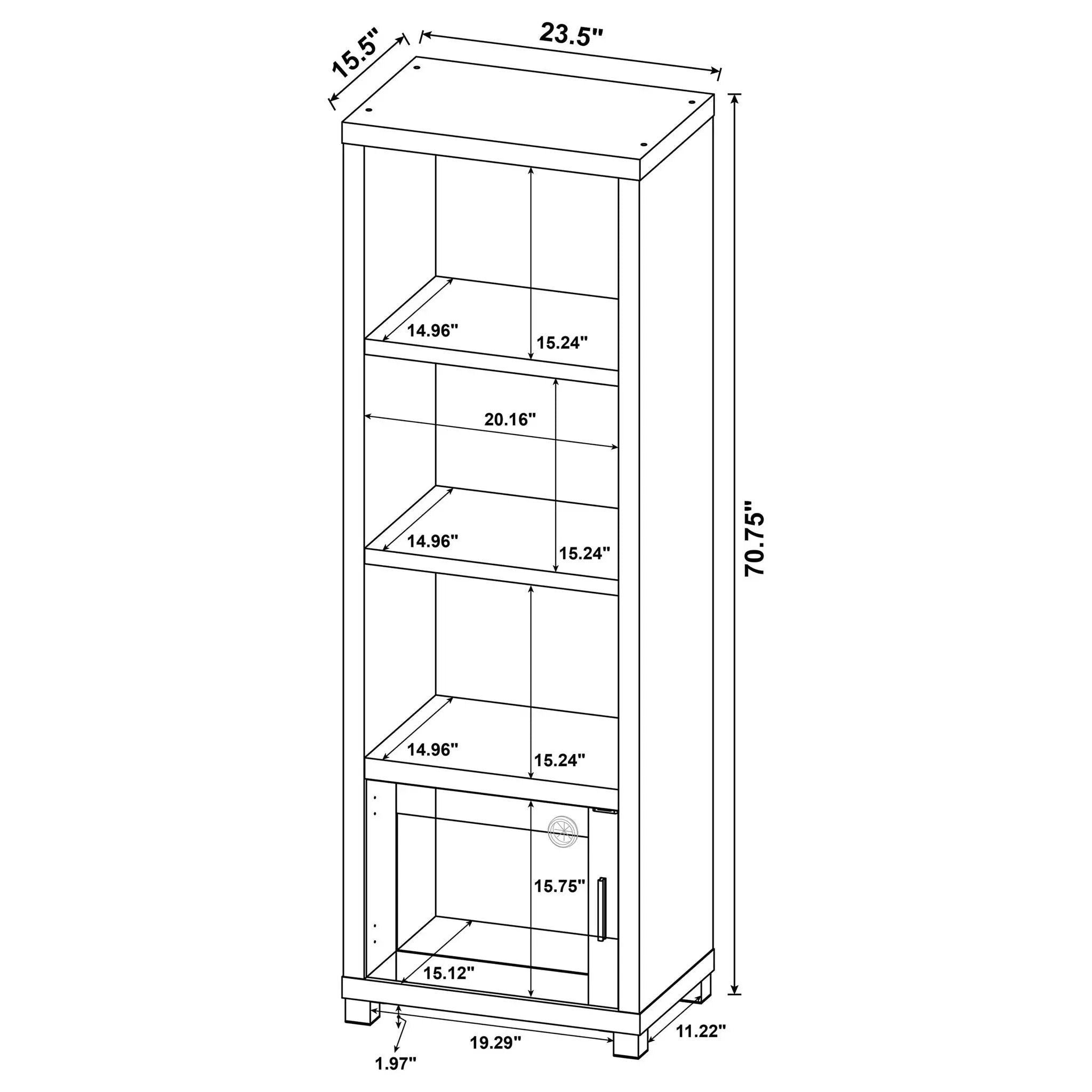 Vivek - 3 Shelf Media Tower by HouseOfZazla