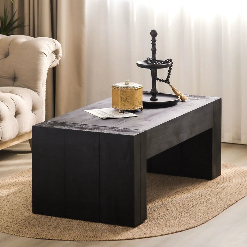 Minimalist Rectangular Center Table For Living Room by HouseOfZazla