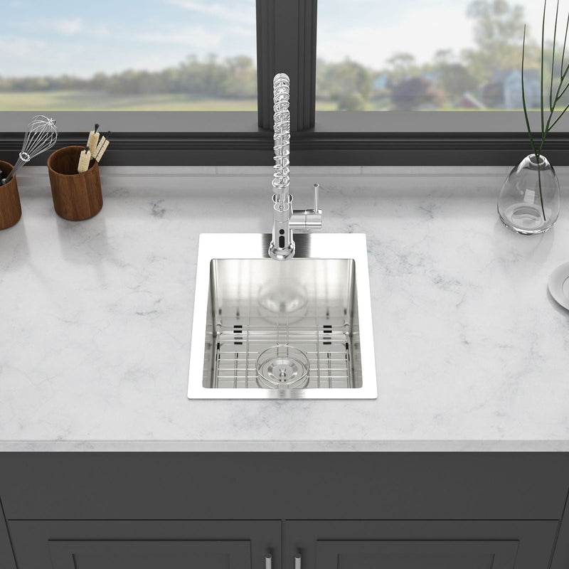 Stainless Steel Drop In Kitchen Sink, Topmount by HouseOfZazla