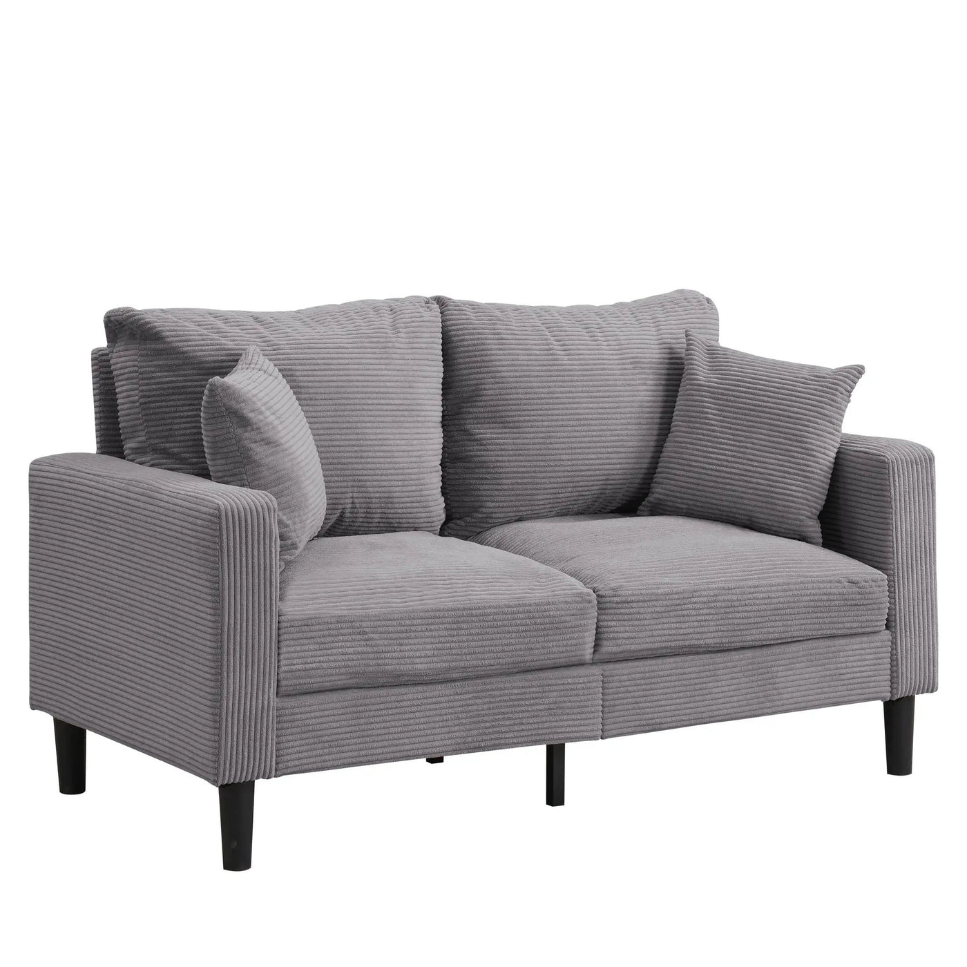 Modern Upholstered Loveseat Sofa, High Resilience by HouseOfZazla