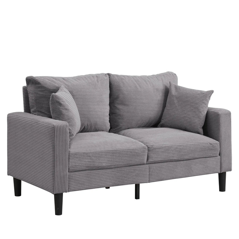 Modern Upholstered Loveseat Sofa, High Resilience by HouseOfZazla