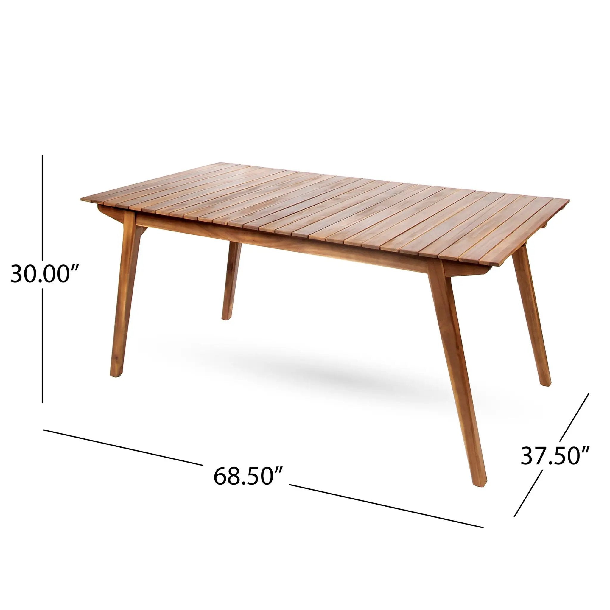 Outdoor Dining Table & Frame - Teak Wood by HouseOfZazla