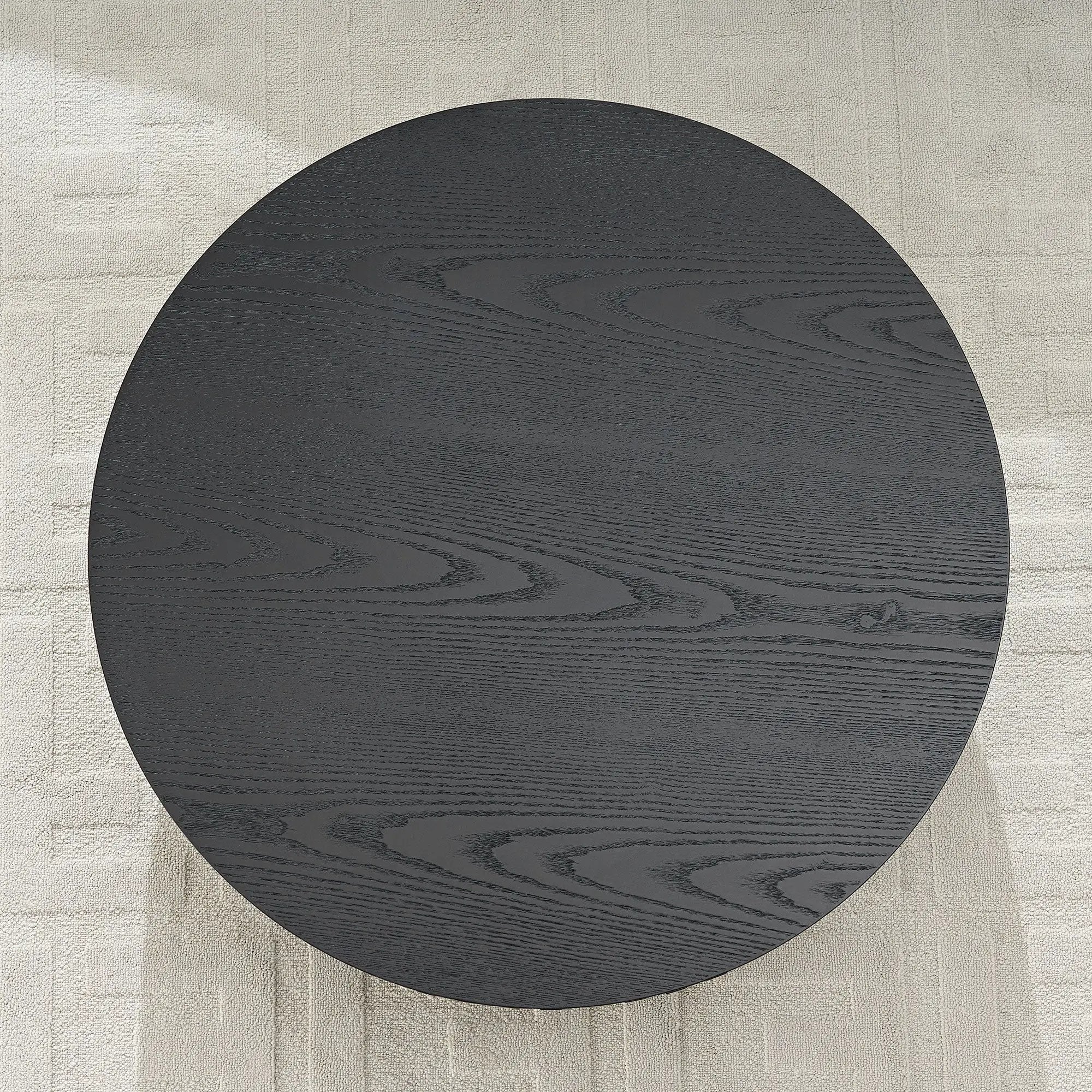 31.49'' Nesting Round Wood Coffee Table with Storage by HouseOfZazla