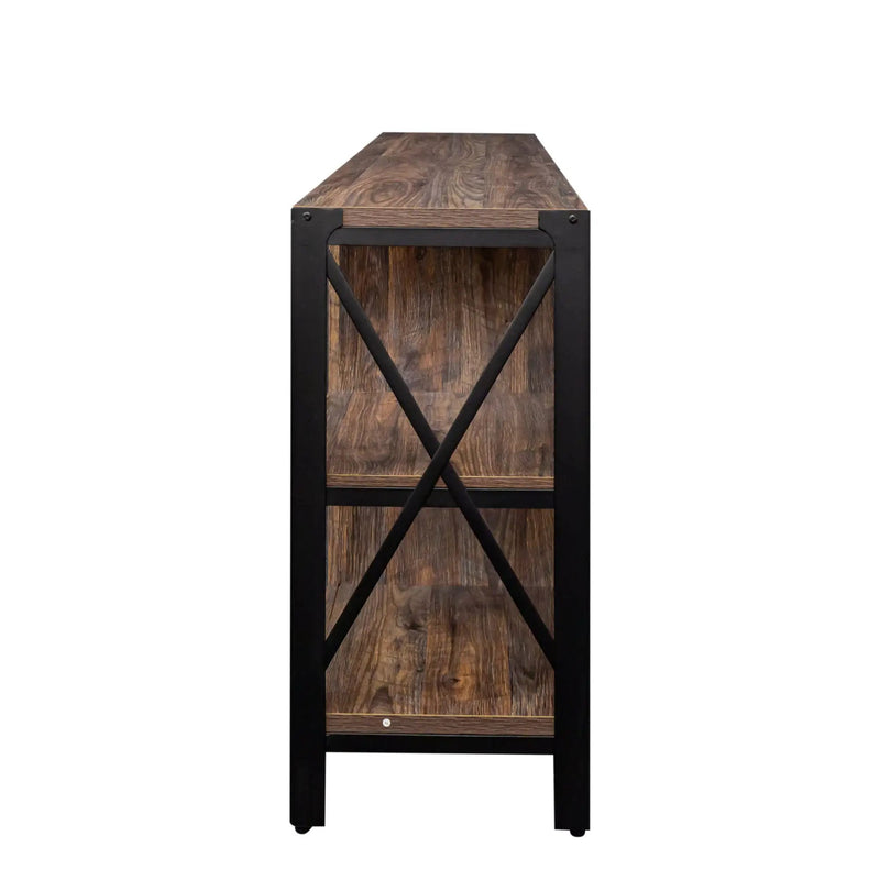 Industrial 80 Inch TV Stand for Living Room & Bedroom by HouseOfZazla