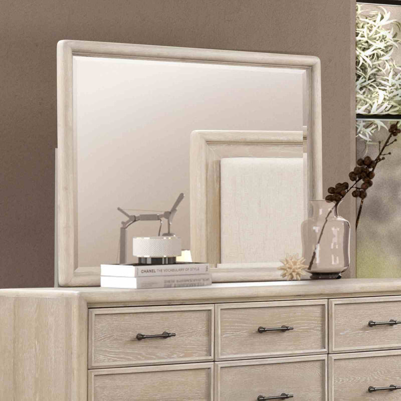 8 Drawers Dresser With Mirror, Bedroom Furniture - Oak by Unique Piece Furniture
