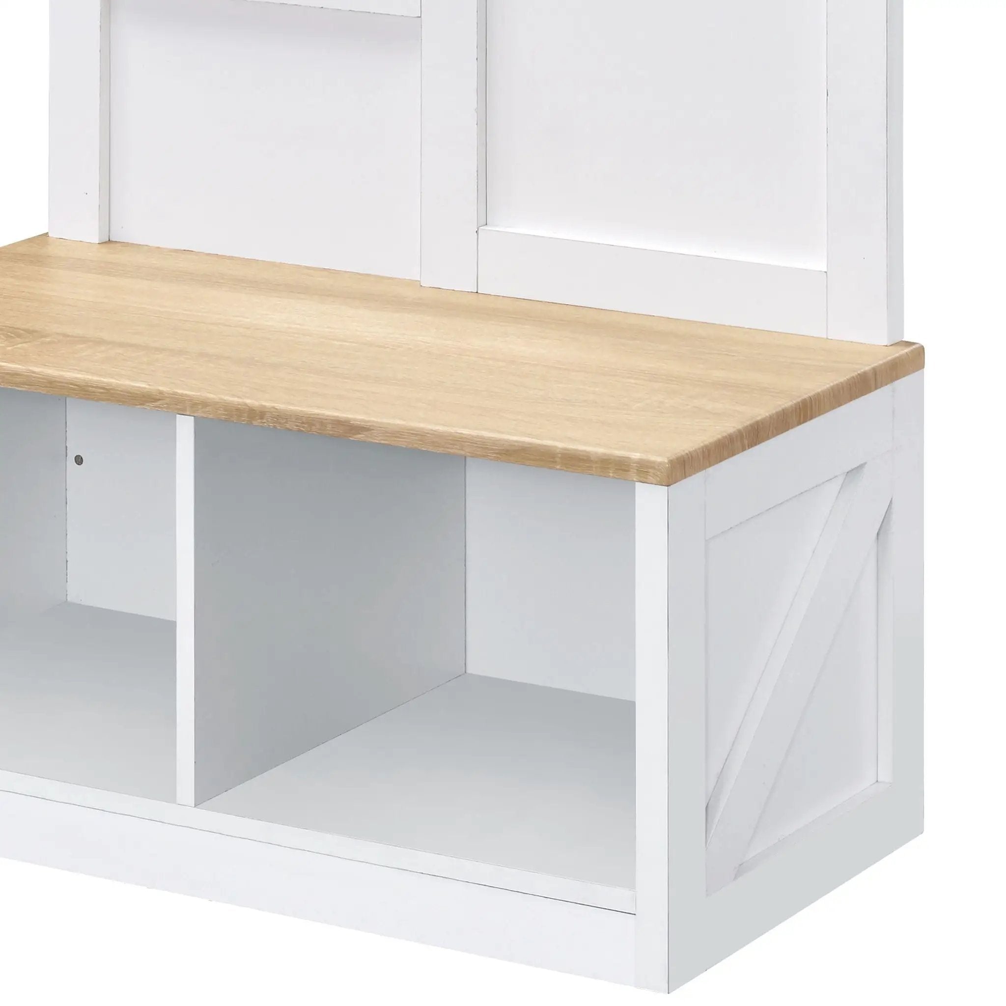 Melati - Hall Tree - Light Oak / White by HouseOfZazla
