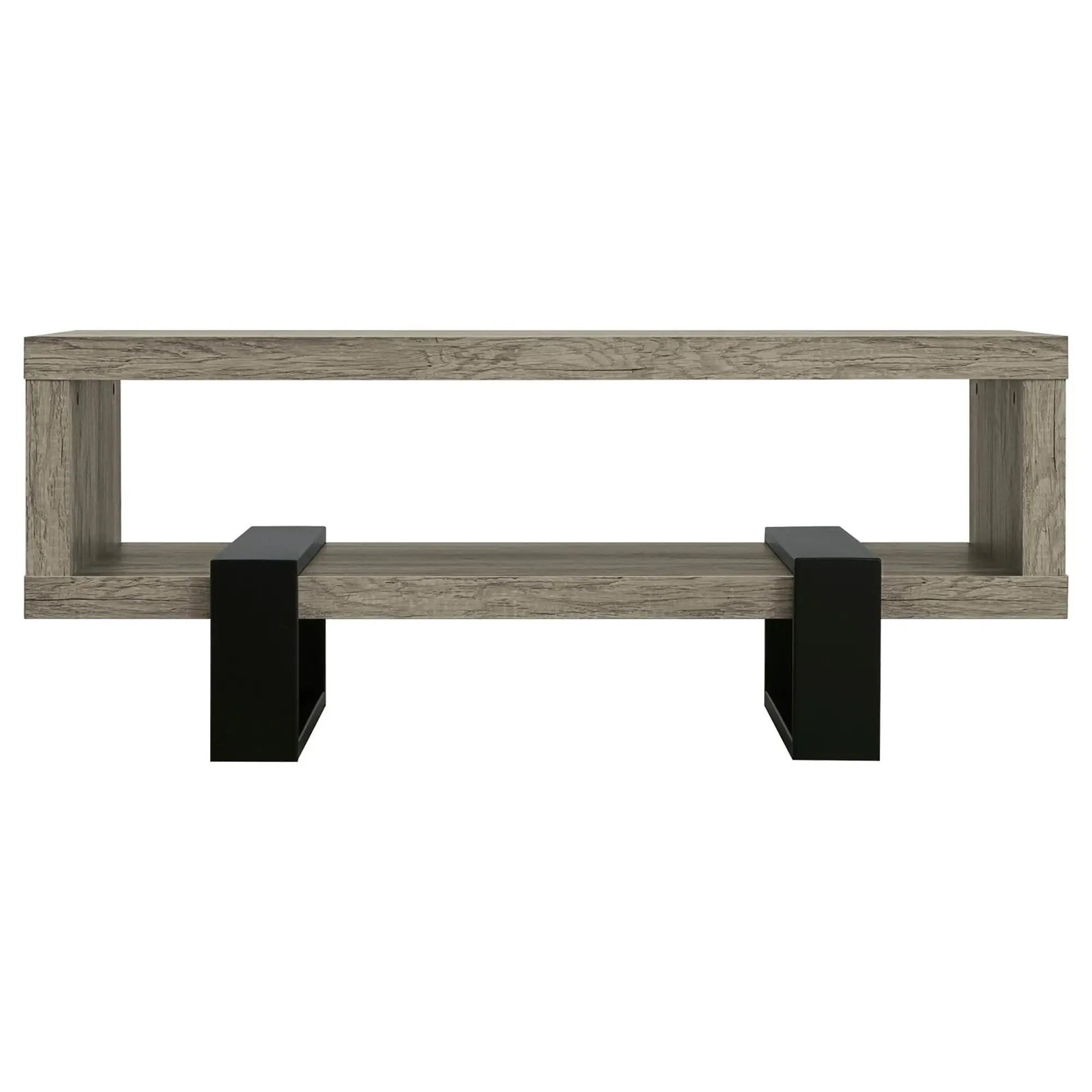 1 Shelf Coffee Table Design And Accents - Gray by HouseOfZazla