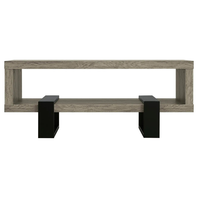 1 Shelf Coffee Table Design And Accents - Gray by HouseOfZazla