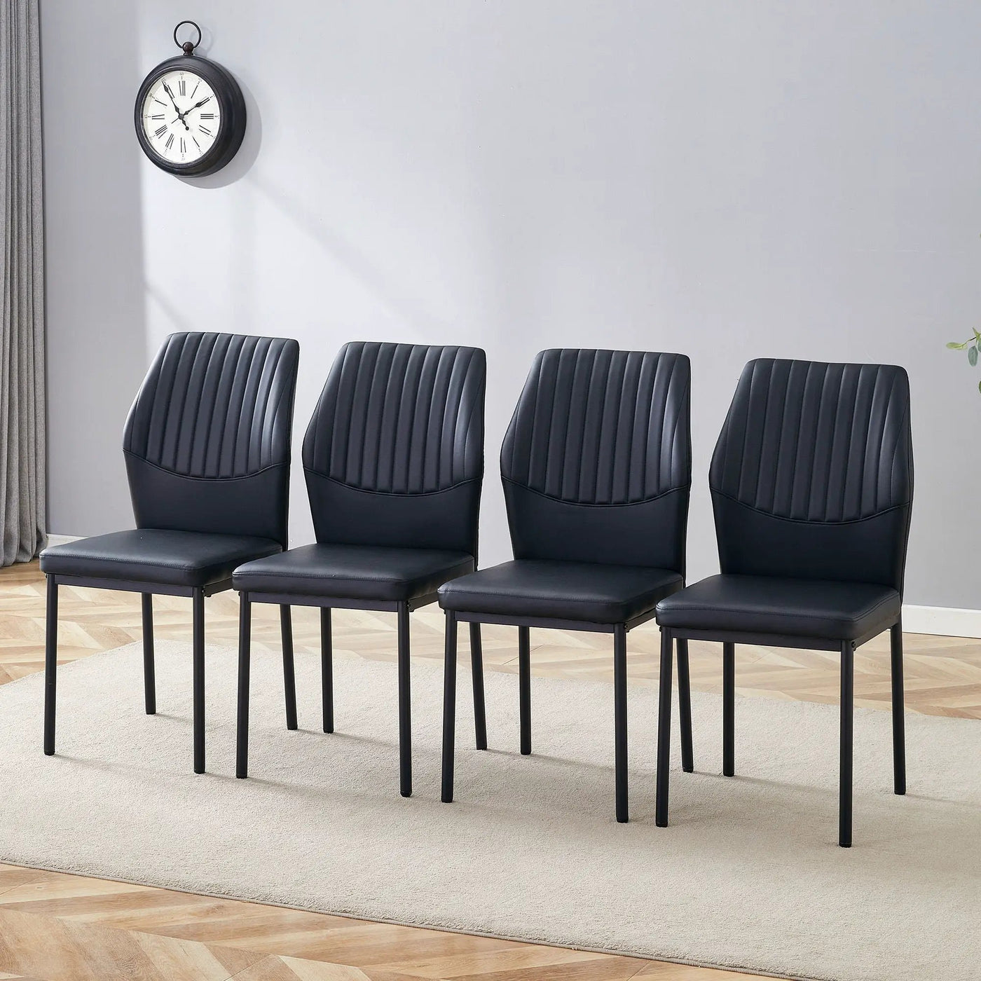 Ergonomic Simple Chair With Metal Leg by Unique Piece Furniture