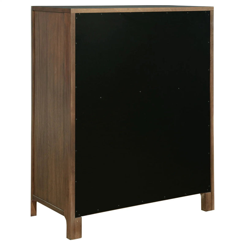 Maderia 5-drawer Chest of Drawers Walnut by Unique Piece Furniture