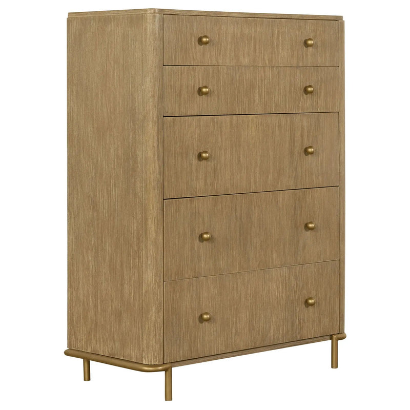 Arini 5-drawer Bedroom Chest Sand Wash by Unique Piece Furniture