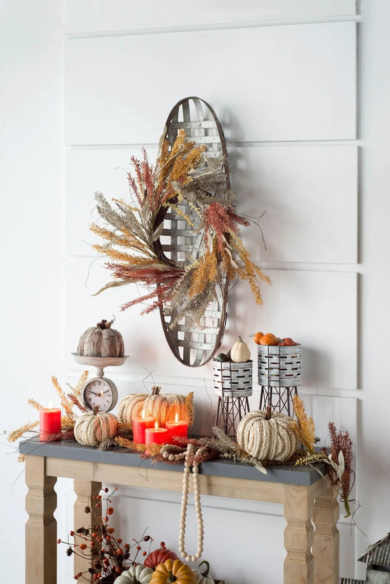 Metal Wall Art With Grid Pattern - Silver by Unique Piece Furniture