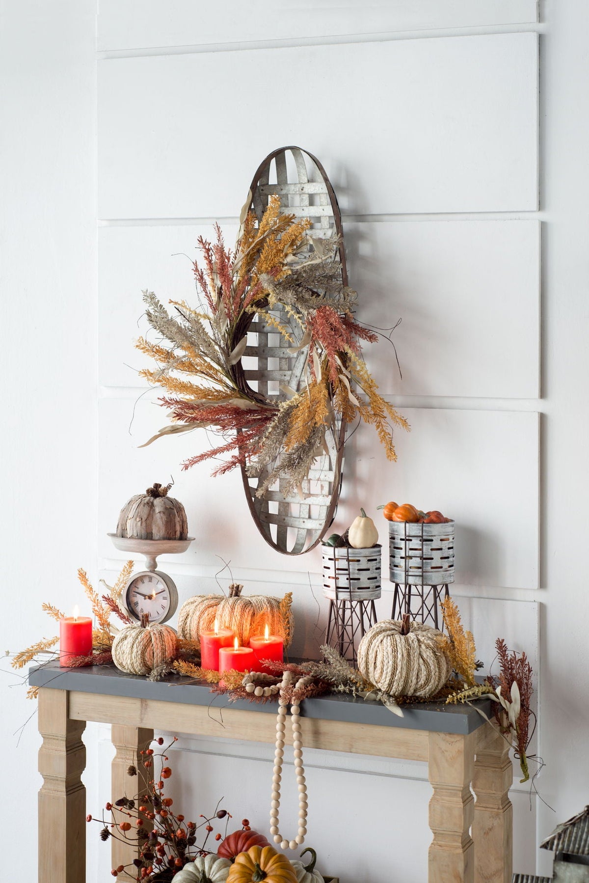 Metal Wall Art with Grid Pattern - Silver, photo 5 of 8