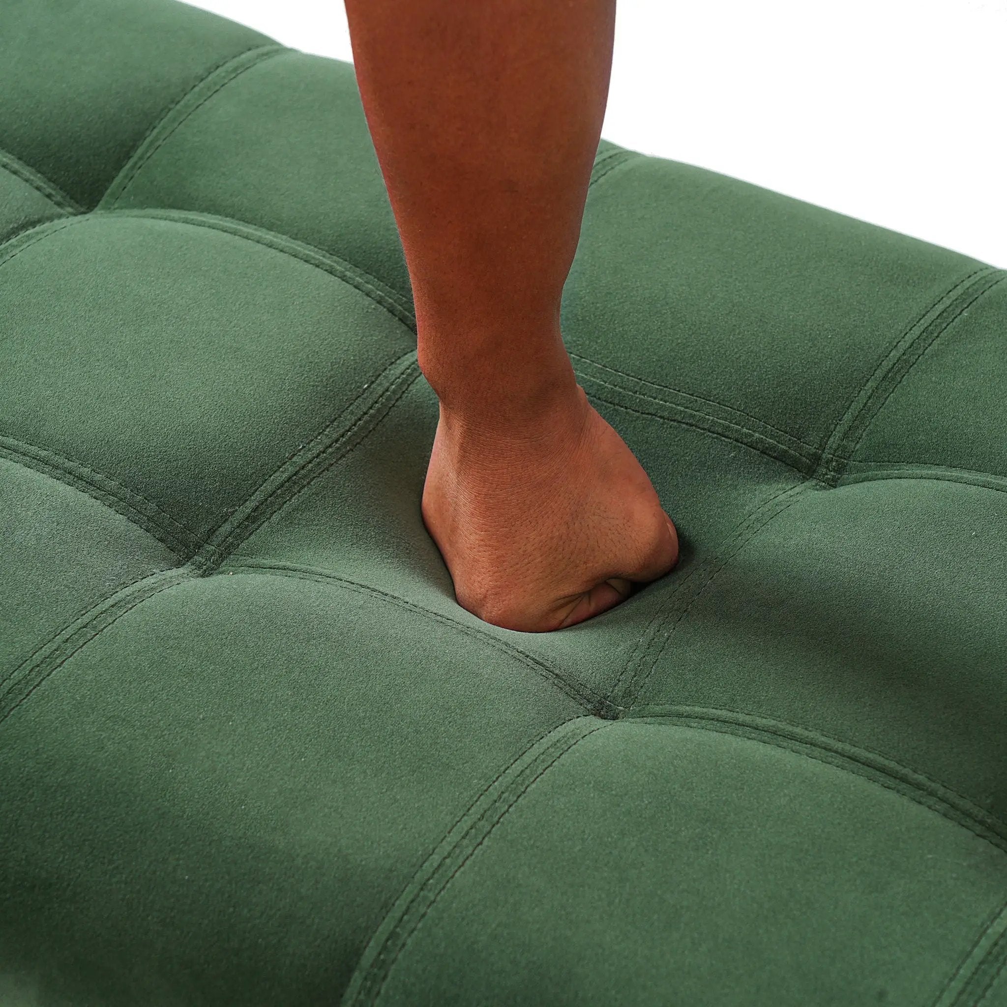 Upholstered Storage Ottoman Bench, Foot Rest For Bedroom by HouseOfZazla