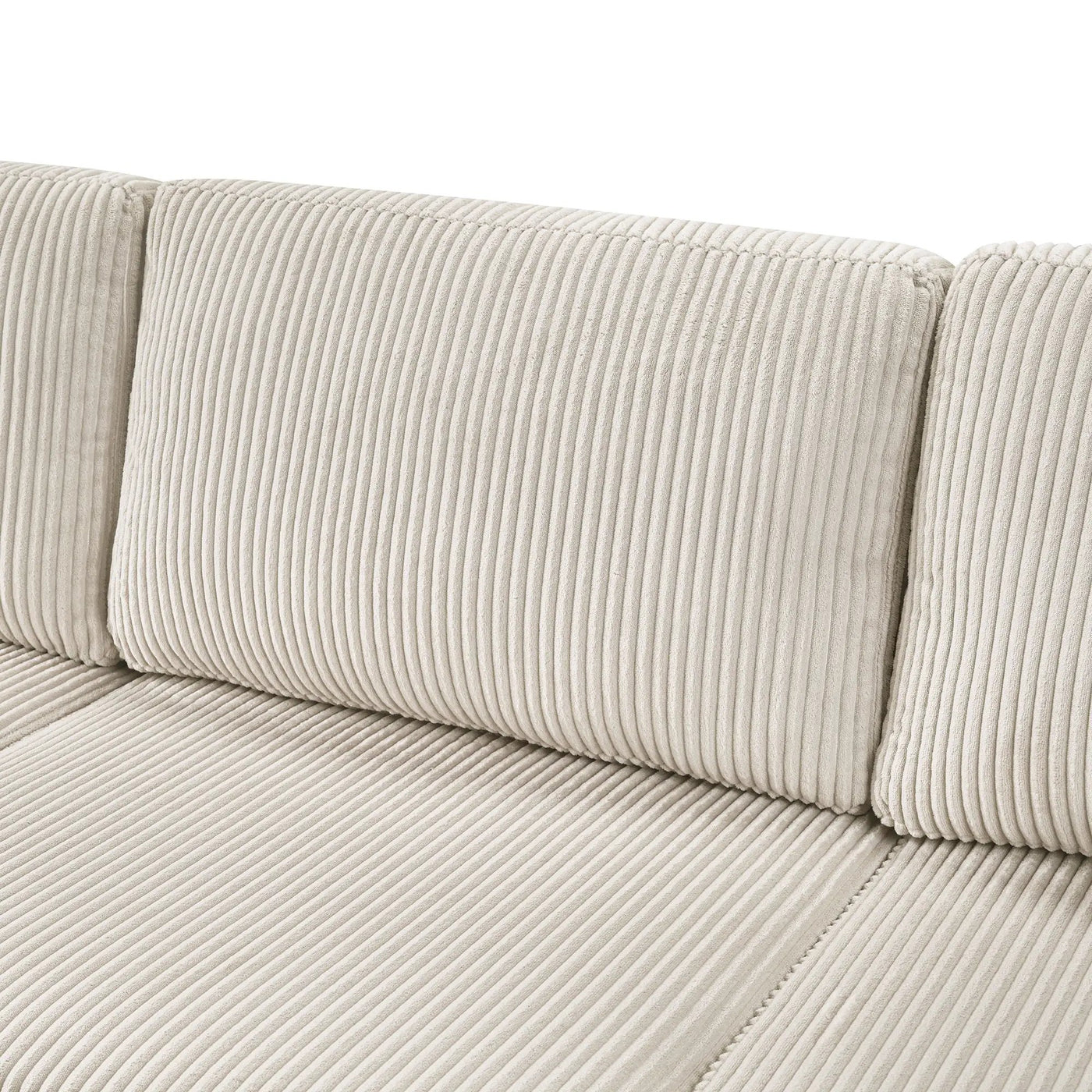 Oversized Sectional U-Shaped Sofa With Chaise Lounge And Three Soft Throw Pillows by HouseOfZazla