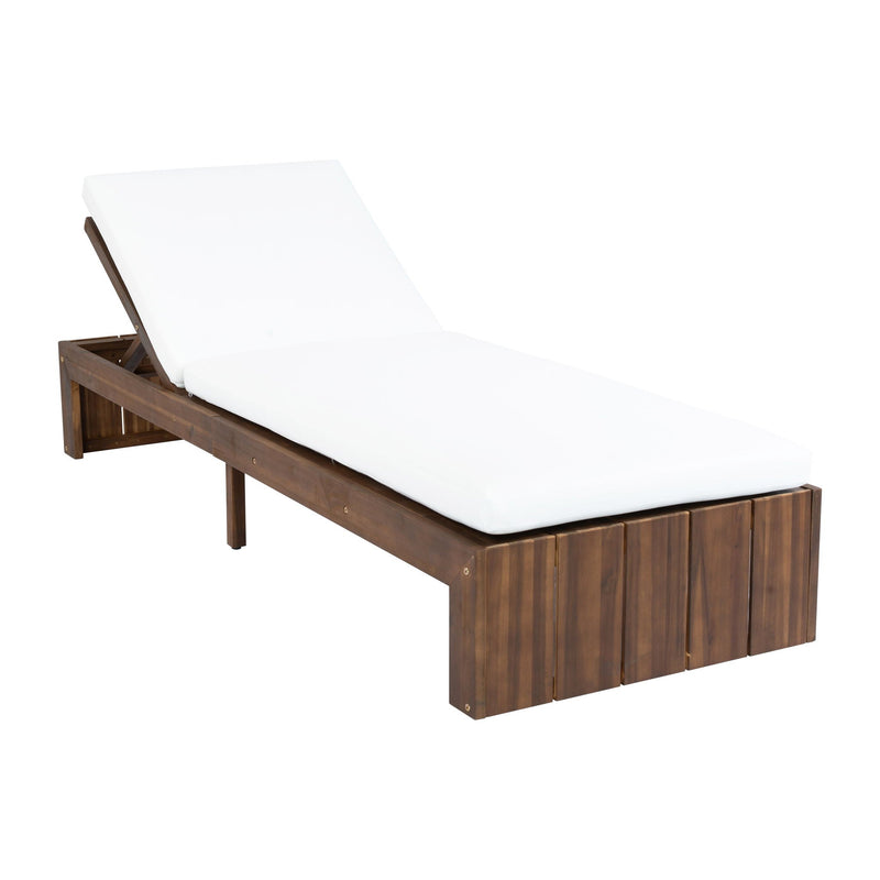 Adjustable Outdoor Chaise Lounge Patio Recliner With Removable Cushion by HouseOfZazla