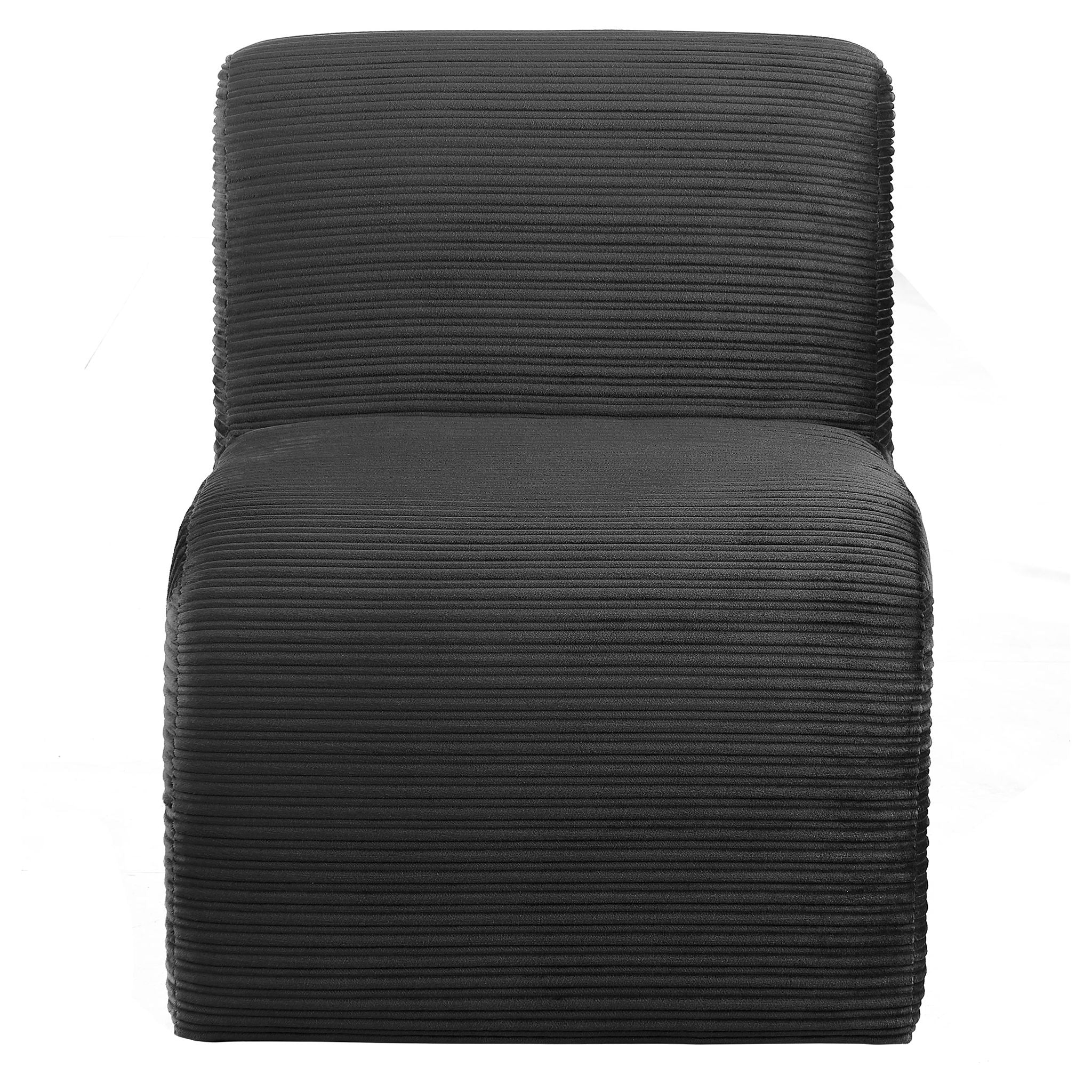 Winne - Curved Armless Accent Chair by HouseOfZazla