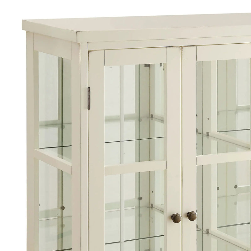 Danica - 4 Accent Storage Display Cabinet - Off White by HouseOfZazla