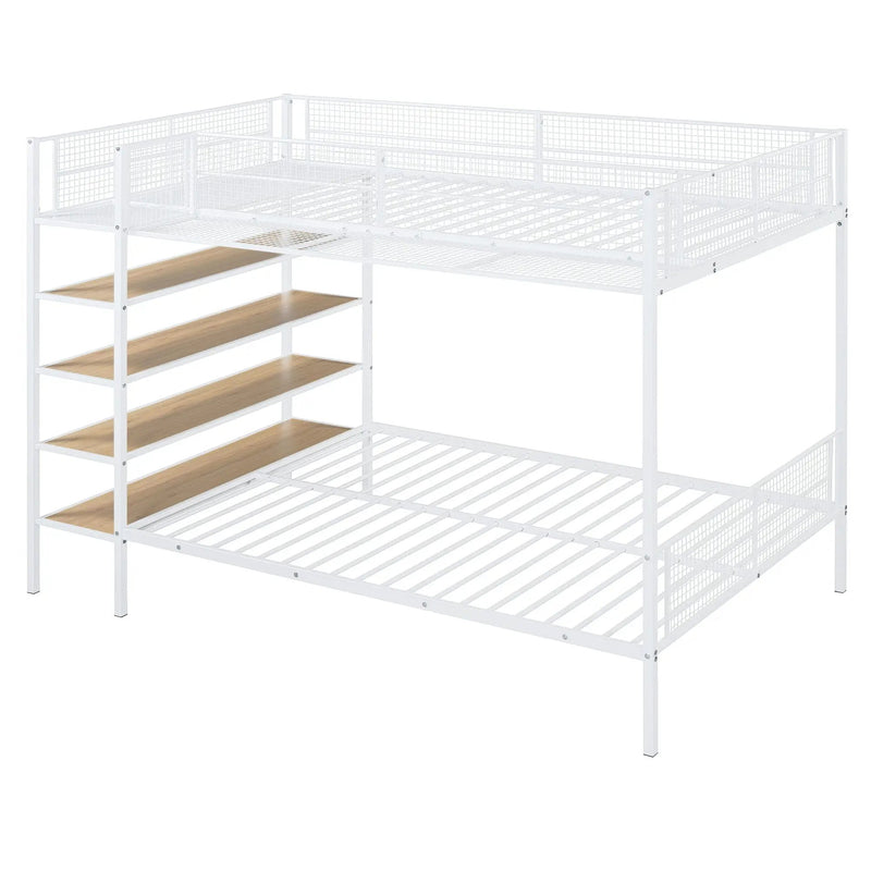 Bunk Bed With 5 Tier Shelves by Unique Piece Furniture
