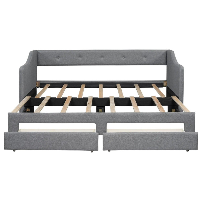 Upholstered Daybed With 2 Drawers by HouseOfZazla