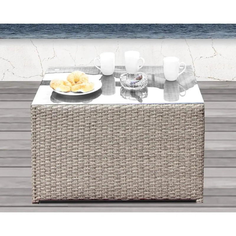 Comfortable Modern Patio Rattan Sectional Set With Cushions by HouseOfZazla