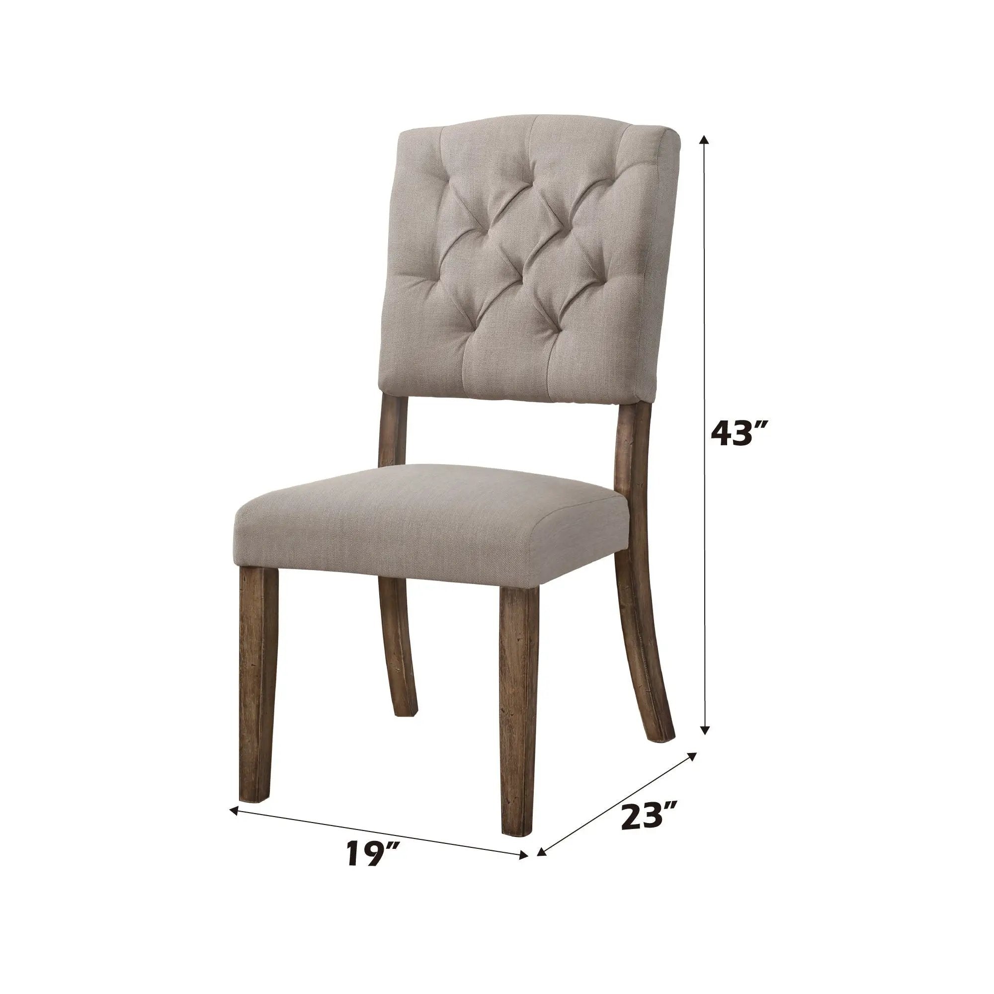 Bernard - Weathered Side Chair (Set of 2) by Unique Piece Furniture