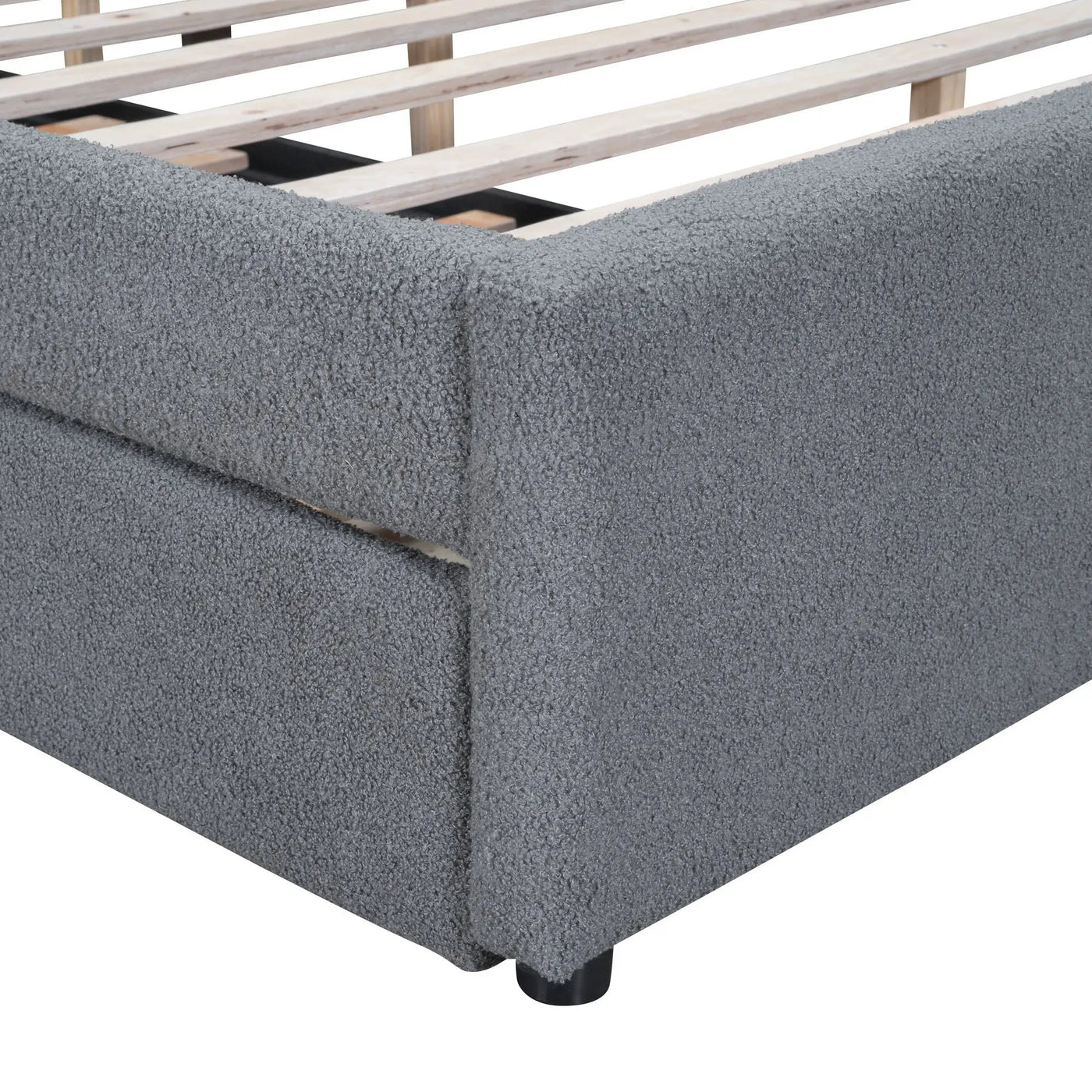 Upholstered Platform Bed With Trundle by HouseOfZazla