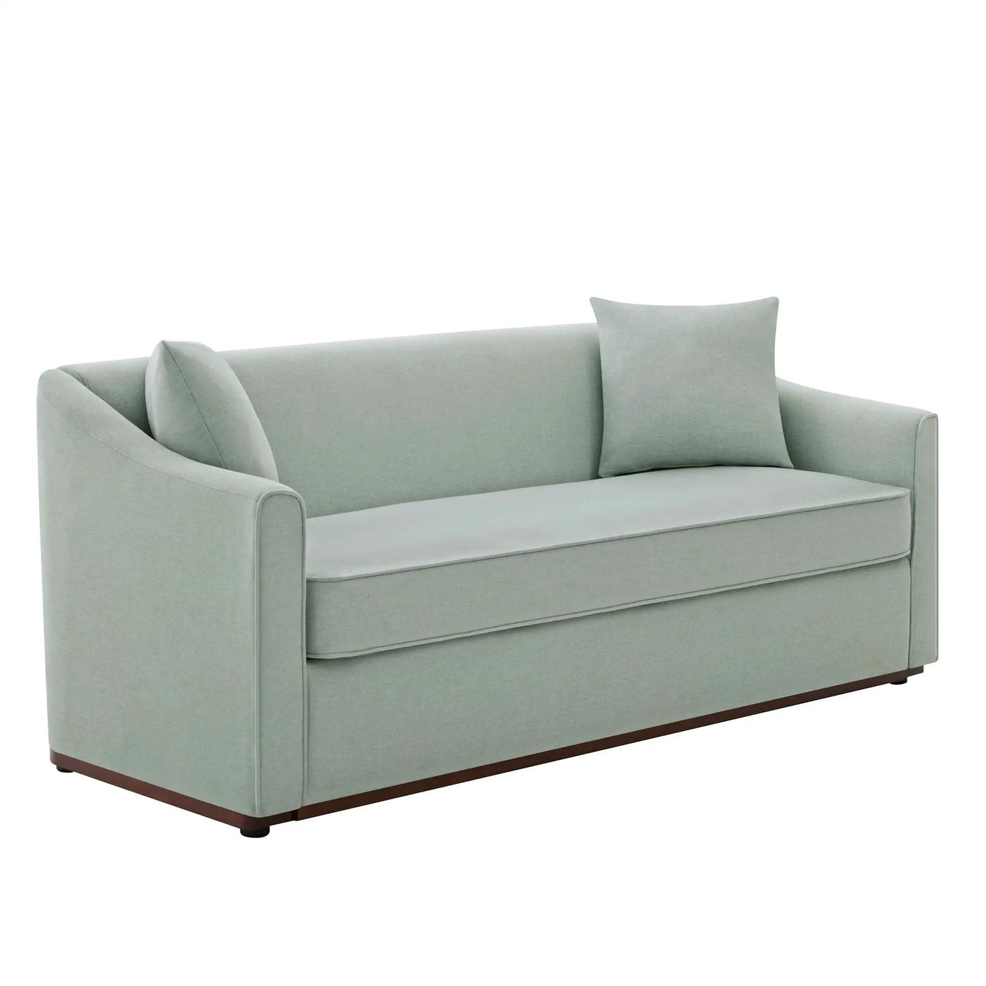 3 Seater Sofa With Wrap Around Armrests And Throw Pillows by HouseOfZazla