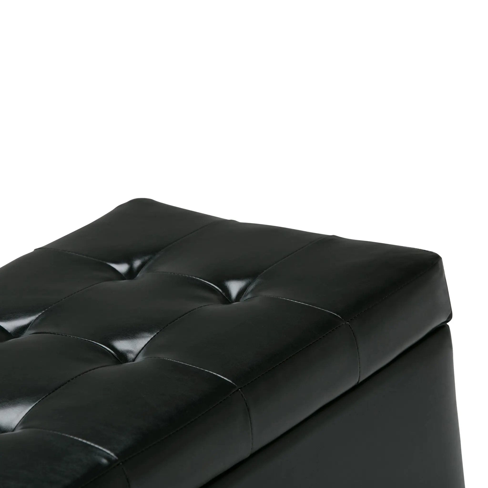 Cosmopolitan - Storage Ottoman - Midnight Black by HouseOfZazla