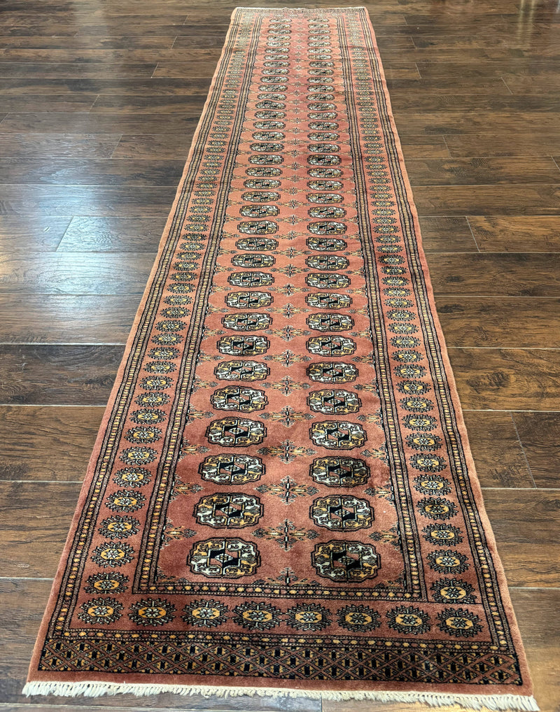Pakistani Turkoman Bokhara Runner Rug 2.8 x 12, Oriental Runner for Hallway by Jewel Rugs