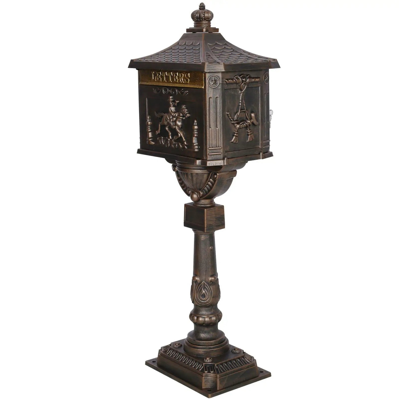 Cast Aluminum Mail Box, Postal Box, Mailbox by HouseOfZazla