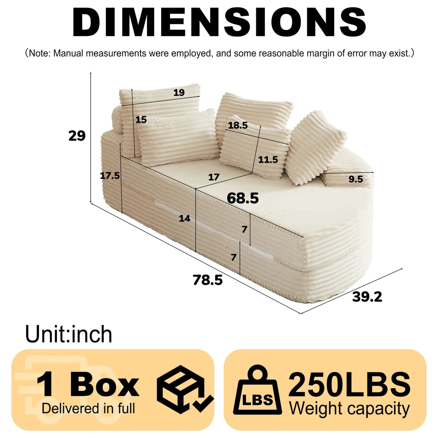 Semi Circular 2 In 1 Sofa Bed With Neck Pillow by HouseOfZazla
