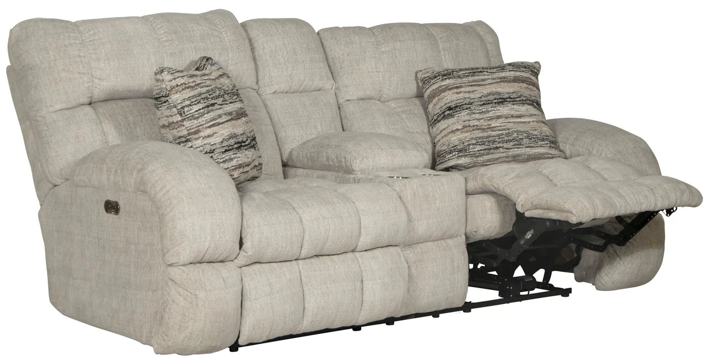Ashland - Power Lay Flat Reclining Console Loveseat by Unique Piece Furniture