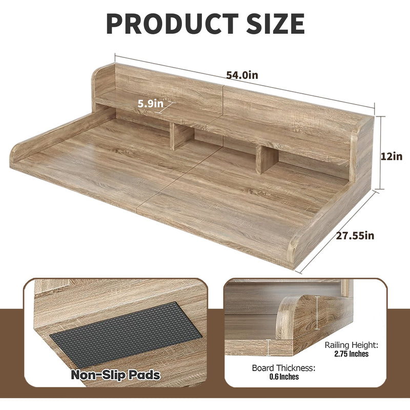 Washer Dryer Countertop with Non-Slip Pads, 54" x 27.5" by HouseOfZazla