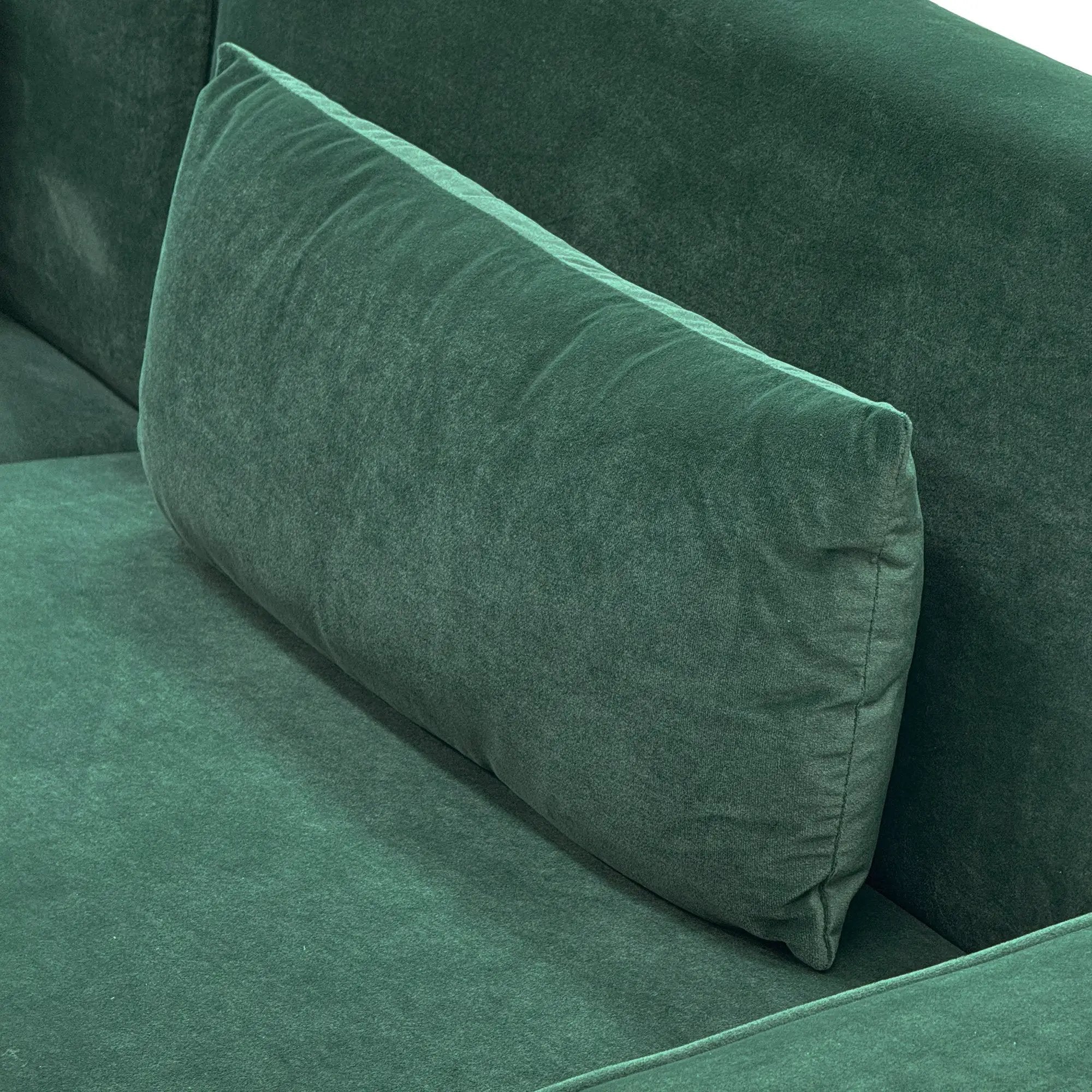 Emerald Green Velvet 2-Piece Sofa Set by HouseOfZazla
