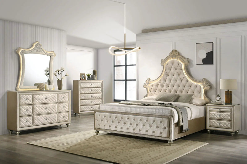 Lucienne Bed With LED Lighting by HouseOfZazla