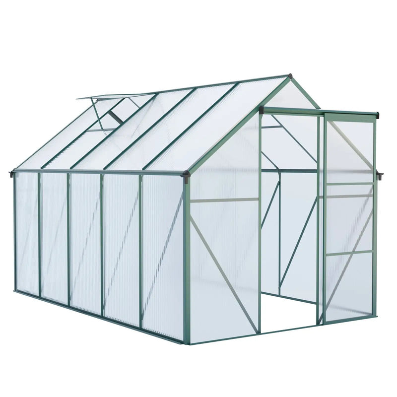 Polycarbonate house Raised Base And Anchor Aluminum Heavy Duty Walk-In houses For Outdoor Backyard In All Season by HouseOfZazla