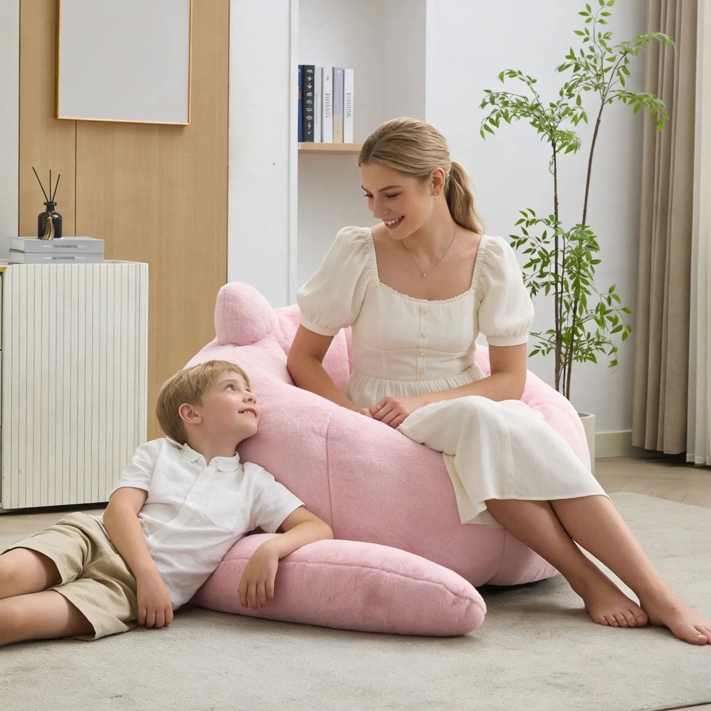 Cat Shaped Bean Bag Sofa With Long Tail by HouseOfZazla