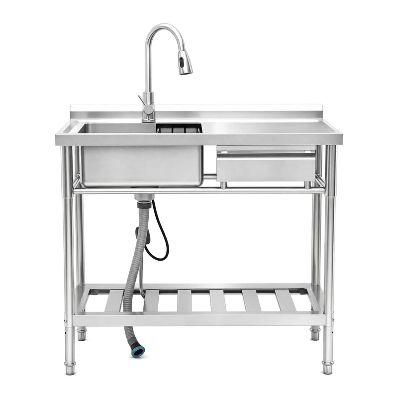 Stainless Steel Utility Sink, Freestanding Sink by HouseOfZazla