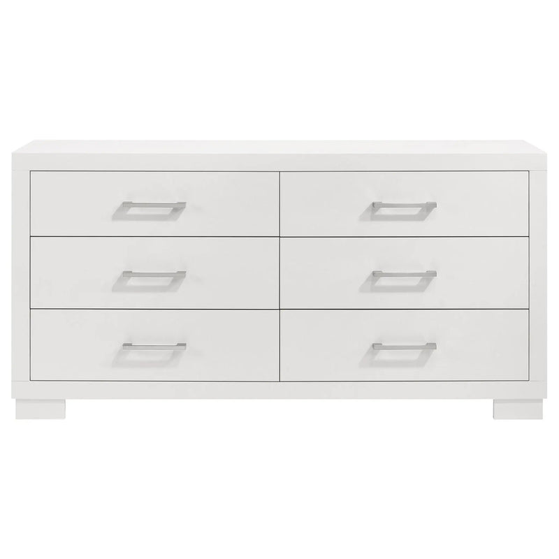Jessica 6-drawer Dresser Snow White by Unique Piece Furniture