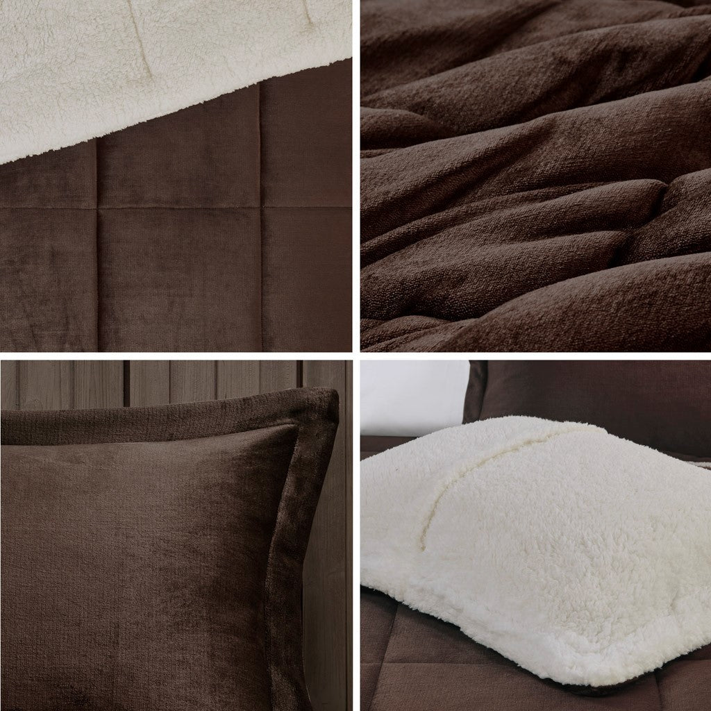 King Plush to Sherpa Down Alternative Comforter Set by HouseOfZazla