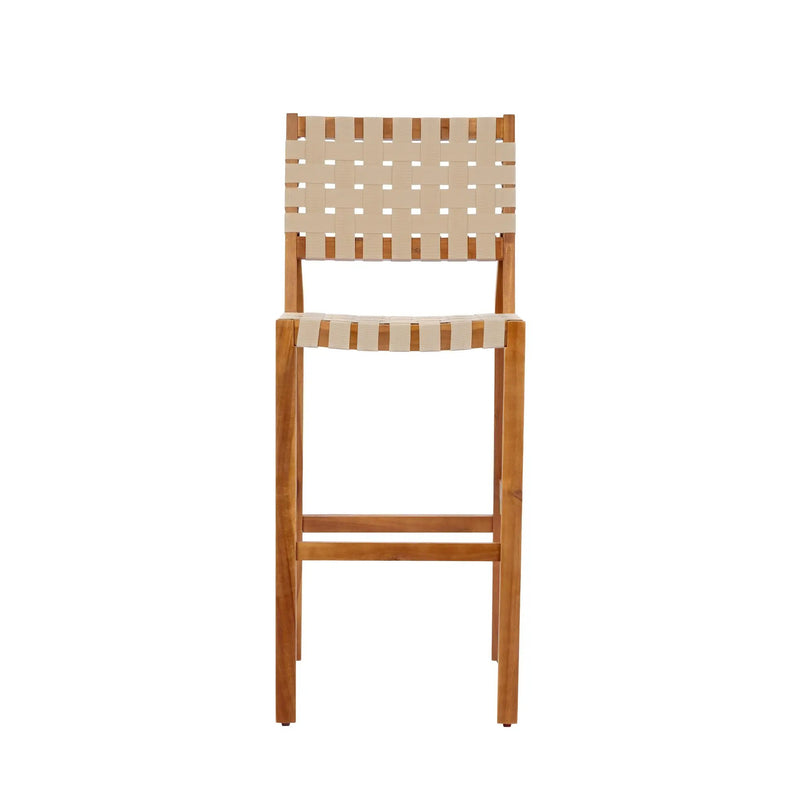 30.5 Inch Seat Height Outdoor Acacia Solid Wood Patio Furniture Set by HouseOfZazla
