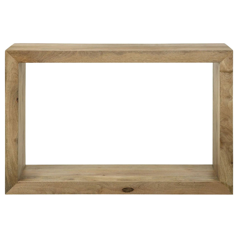 Benton Rectangular Solid Wood Sofa Console Table Natural by Unique Piece Furniture